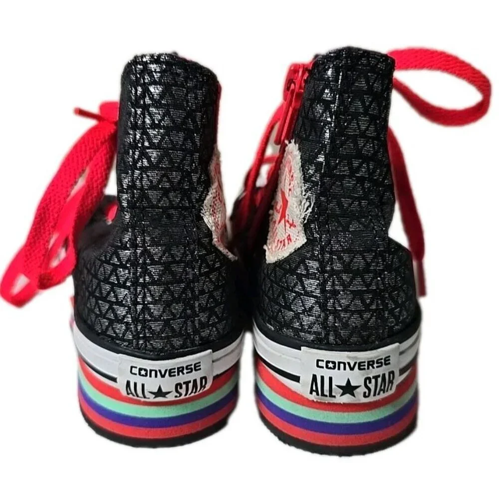 Converse All-Star Junior Kids Shoes Size 11 Chuck Taylor Sneakers Hi Platform